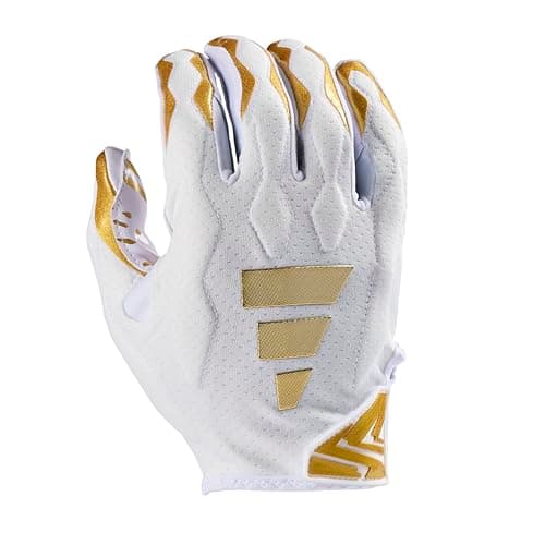 Adidas Freak 6.0 Padded Receiver Football Gloves — 04 - White / Metallic Gold