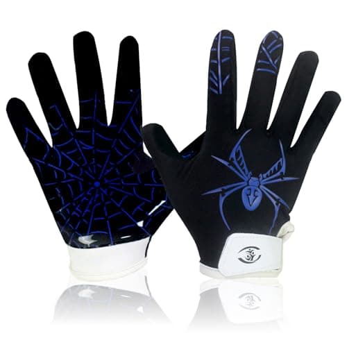 Youth Football Silicone Grip Gloves for Kids: Enhance Ball Control — ZZ-Blue