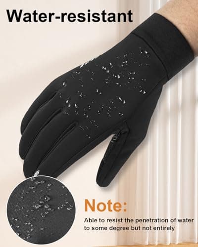 Rigwarl Men's Warm Hat & Waterproof Touchscreen Gloves Set