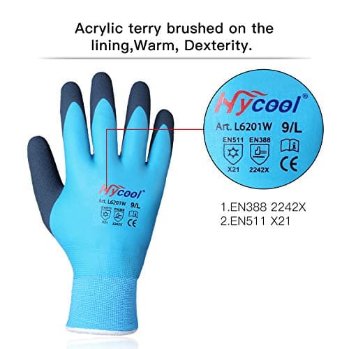 DS Safety Waterproof Gloves for Men and Women - Winter Work Gloves