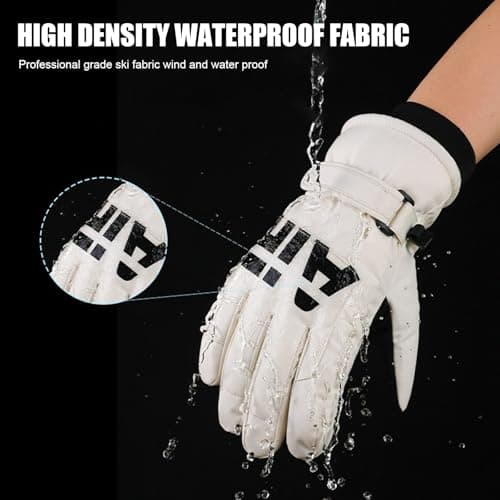 RIGWARL Mens Waterproof Warm Winter Ski Gloves