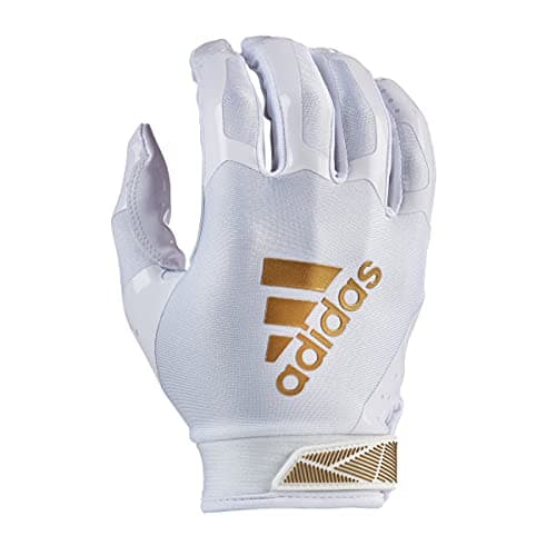Adidas ADIFAST 3.0 Adult Football Glove — White/Metallic Gold