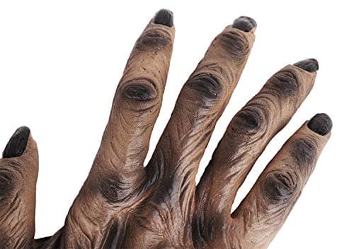 MioCloth Scary Halloween Skeleton Claw Hand Gloves Costumes for Adults