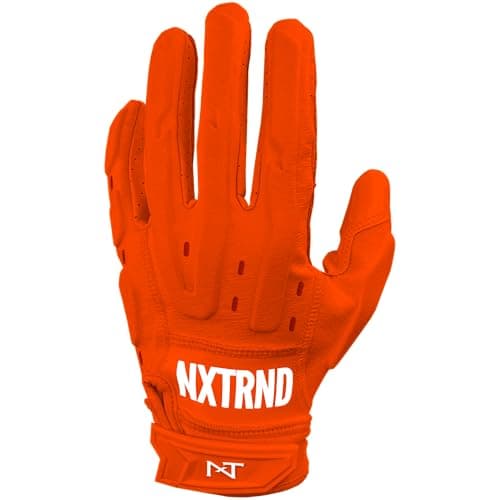 Nxtrnd G3 Pro Padded Football Gloves — Orange/Pro