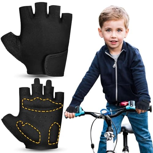 RIGWARL Kids' Protective Cycling Gloves for Hiking, Camping, Fishing