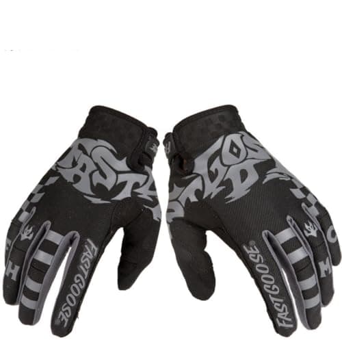 Men's & Women's Motorcycle Riding Gloves - Cold Weather, Cycling & Climbing, Wear-Resistant & Slip-Resistant — Grey