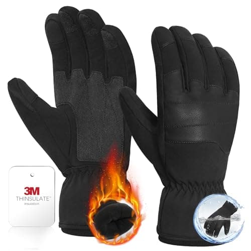 RIGWARL Waterproof Winter Gloves 3M Thinsulate Men Women Ski Warm