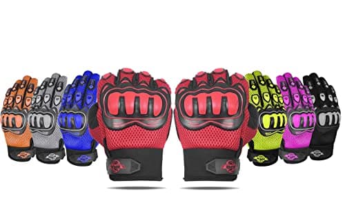 ALPHA CYCLE GEAR Dirt Bike & ATV Gloves for Men & Women — Black/Red