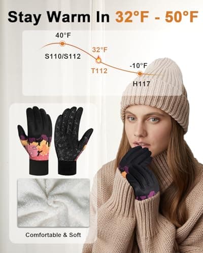 RIGWARL Upgraded Wool Gloves for Cold Weather, Touchscreen Compatible, Gifts for Men & Women