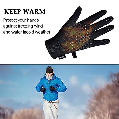 EastKing Lightweight Winter Gloves Touch Screen Warm and Water Resistant for Men and Women