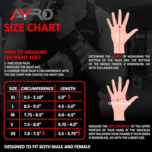 AYRO Ventilated Workout Gloves for Men & Women - Weightlifting Gym Gloves