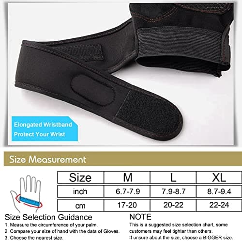 Men's Workout Gloves with Wrist Wraps for Full Palm Protection