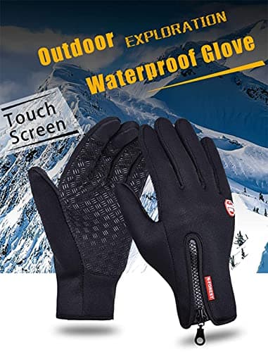 FOXLVDA Winter Waterproof Gloves for Men and Women - Touch Screen Compatible