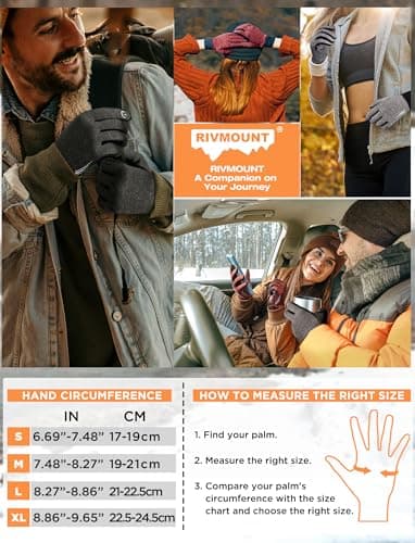 Winter Gloves for Women and Men - Warm, Windproof, Touchscreen, Snow Skiing Thermal Liners - for Cycling, Running, Driving, Walking, Hiking, and Commuting.