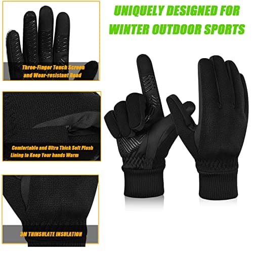 MOREOK Winter Gloves -10°F Touch Screen Ski Cycling Gloves