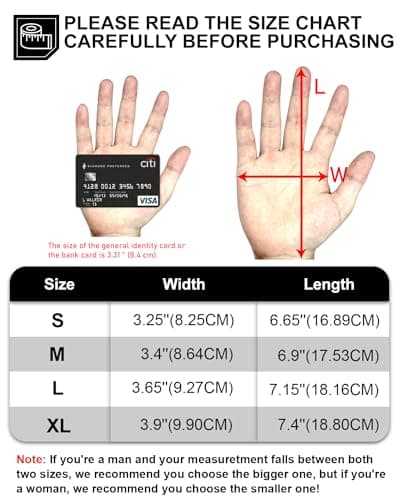 RIGWARL Touchscreen Non-Slip Skeleton Motorcycle Gloves for Men and Women