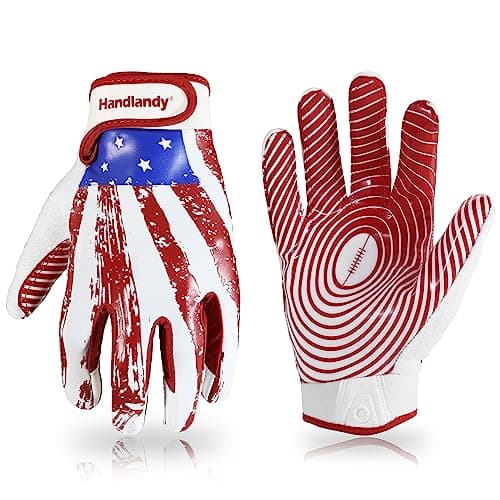 HANDLANDY Sticky Wide Receiver Gloves for Youth Football Players