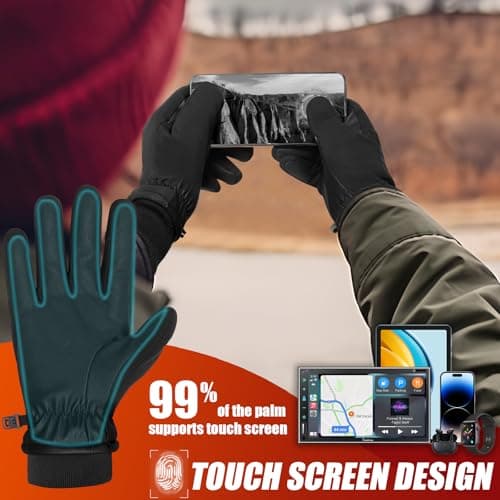 Winter Gloves for Men and Women; Touch Screen, Water-Resistant, and Windproof - Ideal for Outdoor Activities