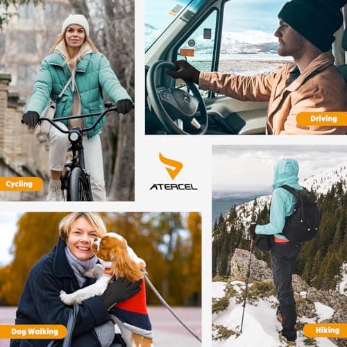 ATERCEL Winter Thermal Gloves with Graphene Cotton for Men & Women