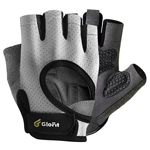 Anti-Slip Workout Gloves for Men and Women - Weight Lifting, Cycling, and Fitness Training — Medium Grey