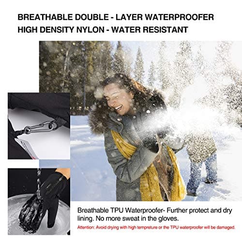 Balhvit 10℉ Waterproof Winter Gloves for Men & Women