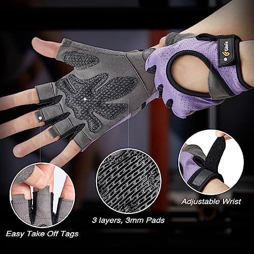 Anti-Slip Workout Gloves for Men and Women - Weight Lifting, Cycling, and Fitness Training