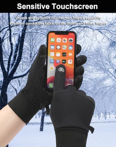 SUJAYU Touch Screen Winter Gloves for Men & Women - Running, Cycling, Driving, Waterproof