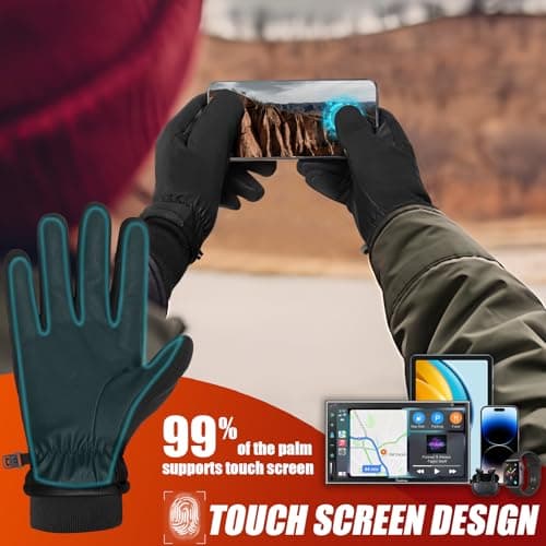 RIGWARL Touch Screen Winter Gloves for Men and Women - Warm, Windproof, Water-Resistant