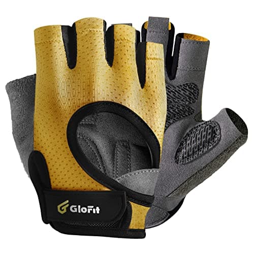Anti-Slip Workout Gloves for Men and Women - Weight Lifting, Cycling, and Fitness Training — Bright Yellow