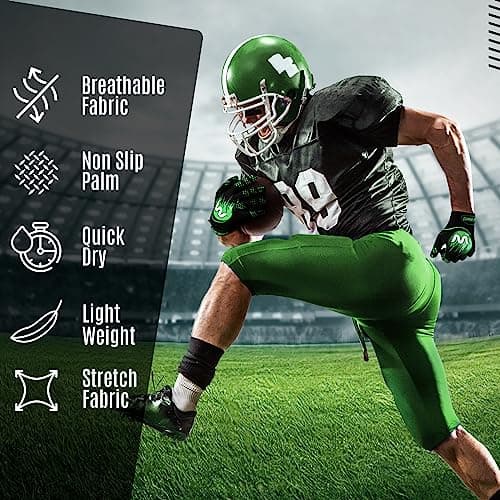 RED WORLD Sticky Football Gloves for Youth and Adults
