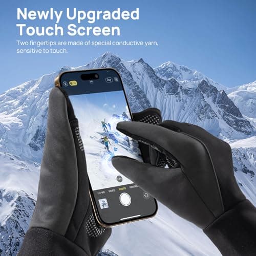 FanVince Winter Gloves for Men & Women - Touch Screen Compatible Cold Weather Warmth
