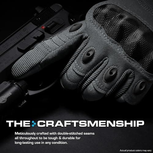 Tactical Shooting Gloves for Men and Women with Touchscreen Fingers - Durable and Comfortable Hand-Gear