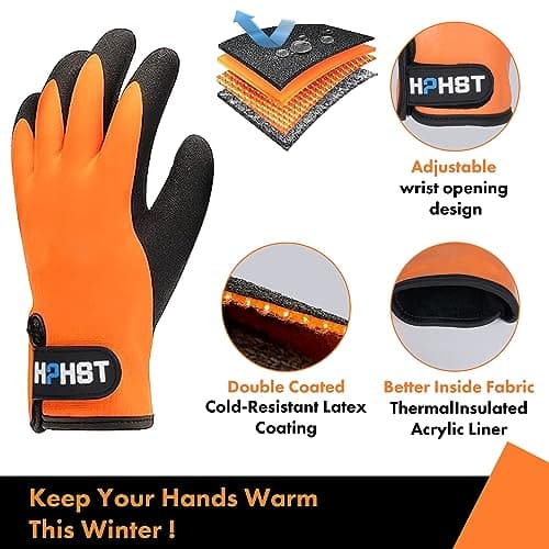 HPHST Men's & Women's Waterproof Cold Weather Touchscreen Gloves