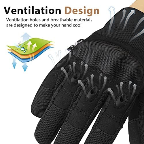 Mossy Oak Men's Touch Screen Tactical Gloves for Hunting and Hiking