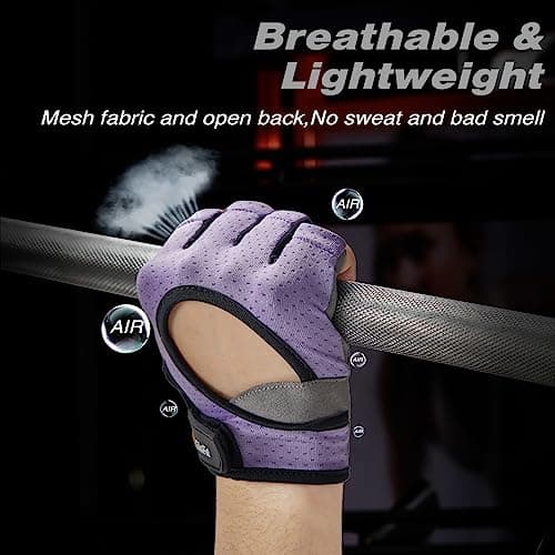 Anti-Slip Workout Gloves for Men and Women - Weight Lifting, Cycling, and Fitness Training
