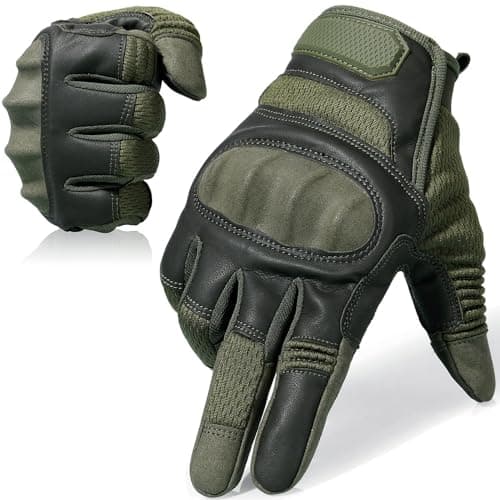 AXBXCX Men's Motorcycle Gloves - Touchscreen Capable, Ultimate Protection, Durable for Outdoor Activities