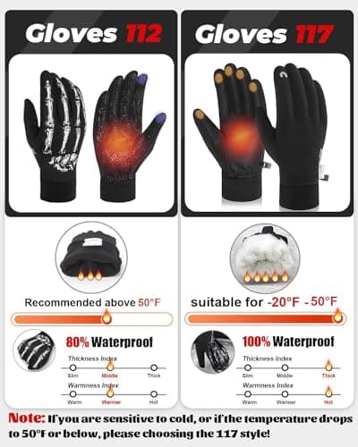 Waterproof Winter Gloves for Men and Women