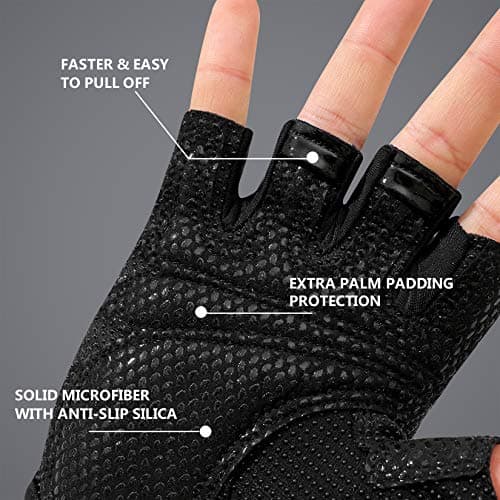 Full Palm Workout Gloves for Men & Women - Extra Grip for Gym, Weight Lifting & More
