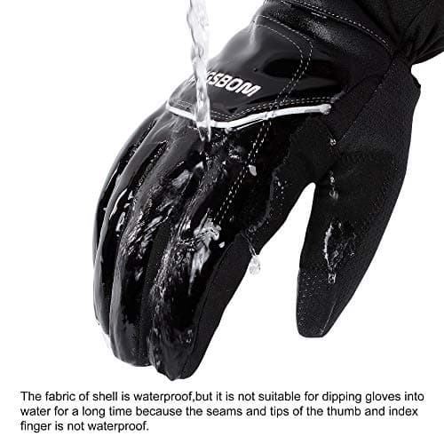 KINGSBOM 3M Thinsulate Waterproof & Windproof Touch Screen Gloves - Winter Warm for Outdoor Sports - Men & Women