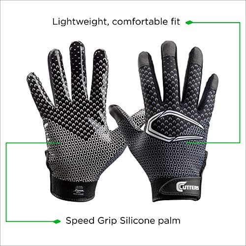 CUTTERS Game Day Receiver Gloves Youth S/M Black