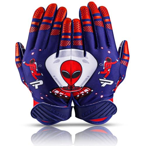 GripPro Tech Alien Grip Infinite Pro Football Gloves – Endless Game — ‎Purple Alien