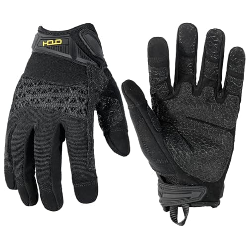 Tactical Airsoft Gloves for Men (Black, Medium)