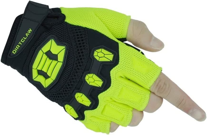 Seibertron Full Finger Motocross Racing Gloves Touch Recognition — Yellow 1/2 Finger