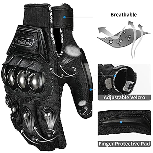 ILM Alloy Steel Touchscreen Motorcycle Racing Glove