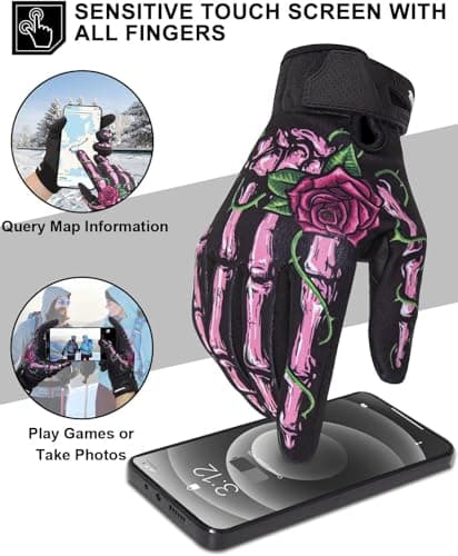 RIGWARL Winter Gloves 10F-50F Warm, Touch Screen, Waterproof Cycling Gloves for Men & Women