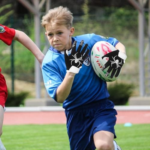 Youth Silicone Grip Football Gloves for Boys