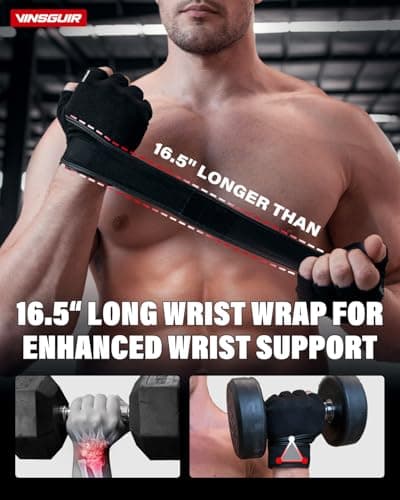 VINGS Weight Lifting Gloves for Men & Women - Wrist Support, Gym Workout Gloves for Fitness Activities