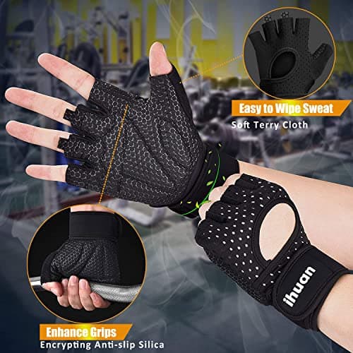 Breathable Weight Lifting Gloves for Workout Gym with Wrist Support | Enhance Palm Protection - Perfect for Fitness and Training