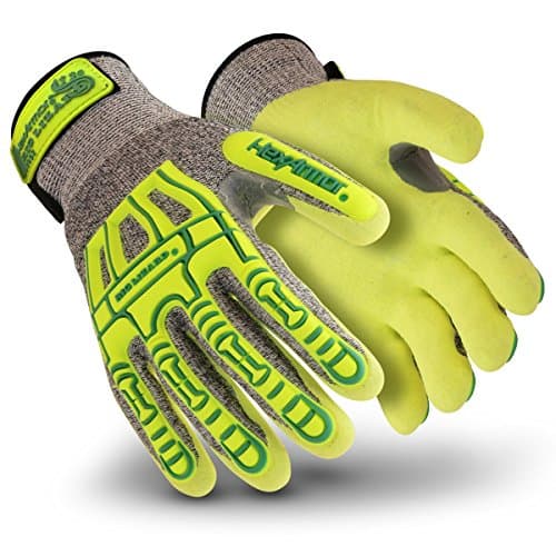HexArmor Rig Lizard Safety Work Gloves | Impact Protection — 2092 | Impact W/ Sandy Nitrile Grip