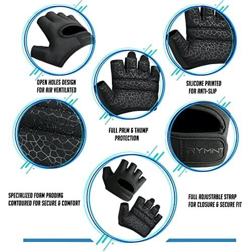 Minimal Weight Lifting Gloves - Full Palm Protection & Extra Grip for Men & Women